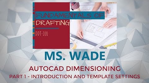 AutoCAD Dimensioning Part 1 with Captions