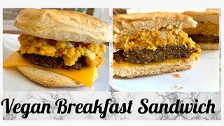 THE BEST VEGAN SAUSAGE, EGG &amp; CHEESE BREAKFAST SANDWICH || VEGAN McDONALDS BREAKFAST SANDWICH