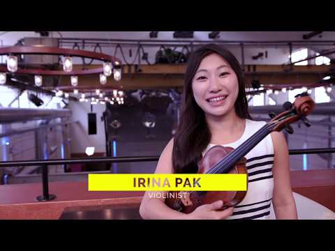 Irina Pak with "More than Classic" - artistic director and violinist