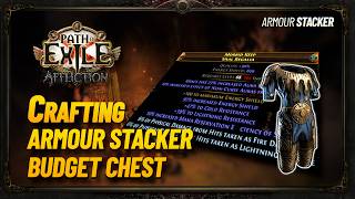 Crafting a Budget Armour Stacker Chest  AFK Tank ALL Ubers! [PoE 3.23]