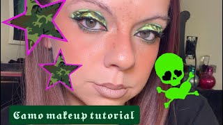 Full Camo inspired makeup tutorial  Update
