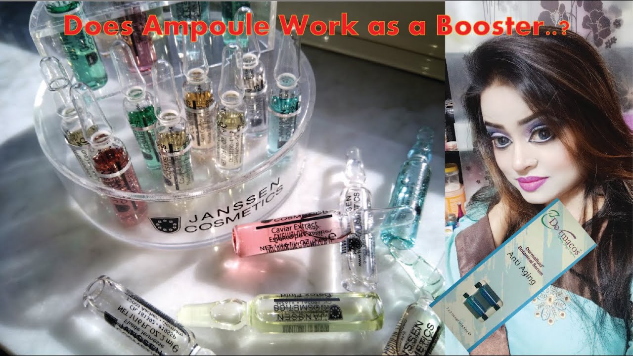 Janssen and Dermacos facial(skin) Ampoules.... get best results from them during facials....