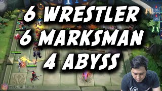 COMBO 6 WRESTLER 6 MARKSMAN 4 ABYSS ! SUPER BURST DAMAGE !