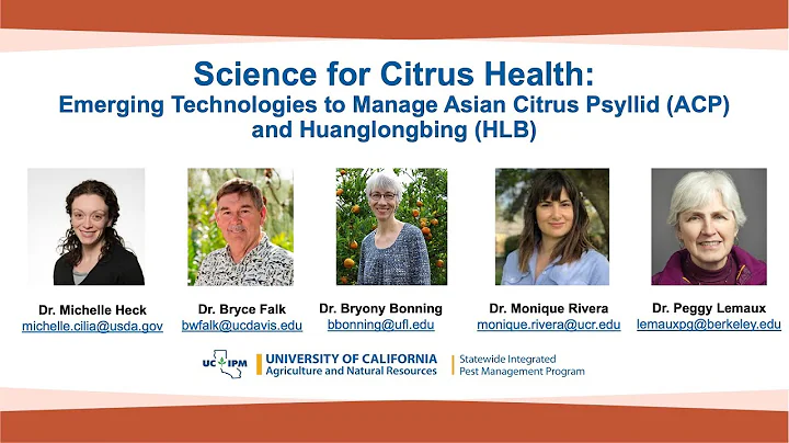 Emerging Technologies to Manage Asian Citrus Psyll...