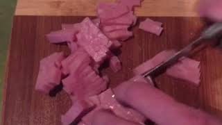 Салат с ветчиной и фасолью Салат с ветчиной и фасолью