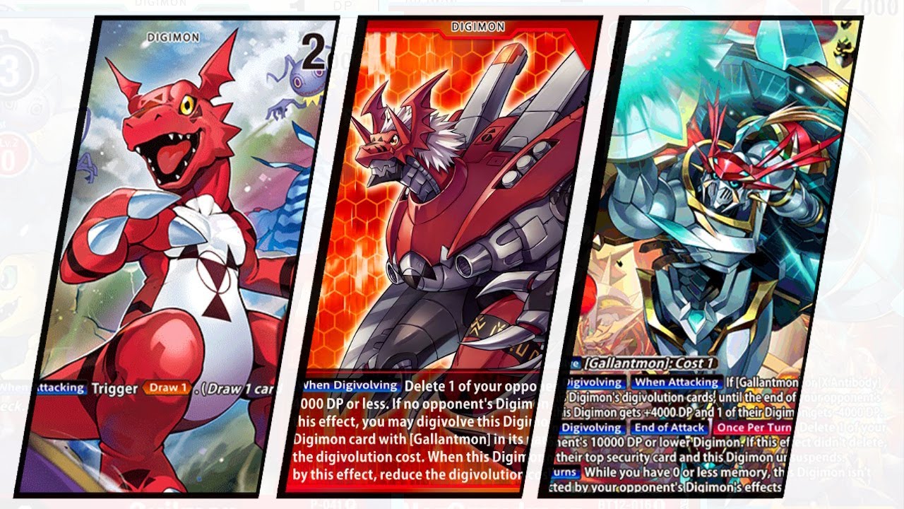 Обзор колоды Gallantmon, занявшей 1-е место на местных соревнованиях! | Формат Digimon TCG BT24