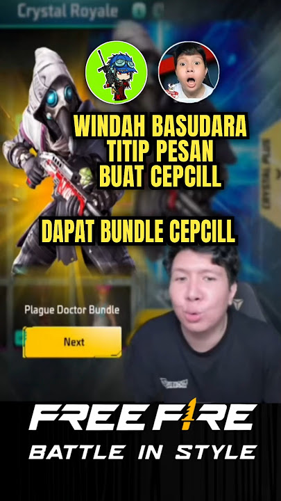Ekspresi Bang Windah Basudara Dapat Bundle Legend Cepcil #cepcil #windahbasudara #freefire #ffviral