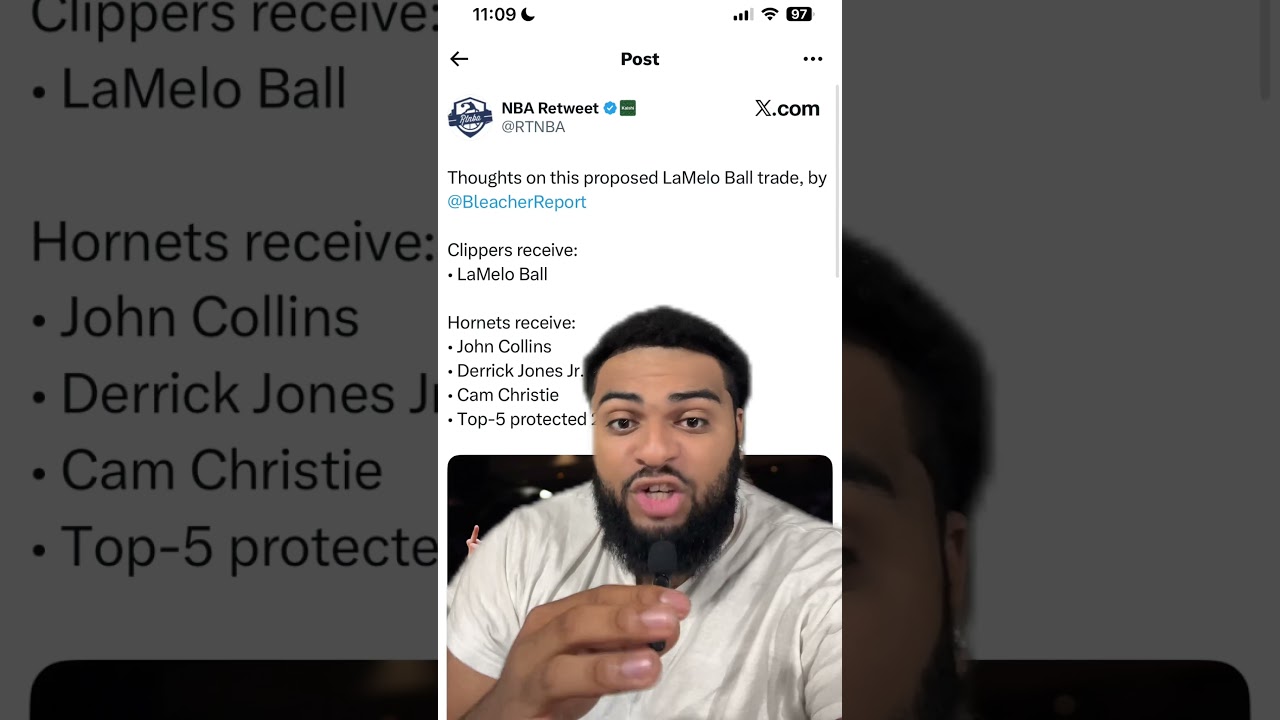 Имитационный обмен мяча Ламело с «Клипперс» 🔥