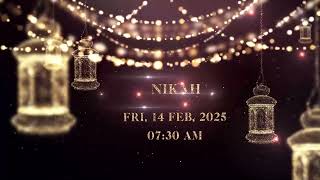 Golden Nikah Wedding Invitation screenshot 4