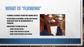 WUDL Policy Debate 103:  Flowing