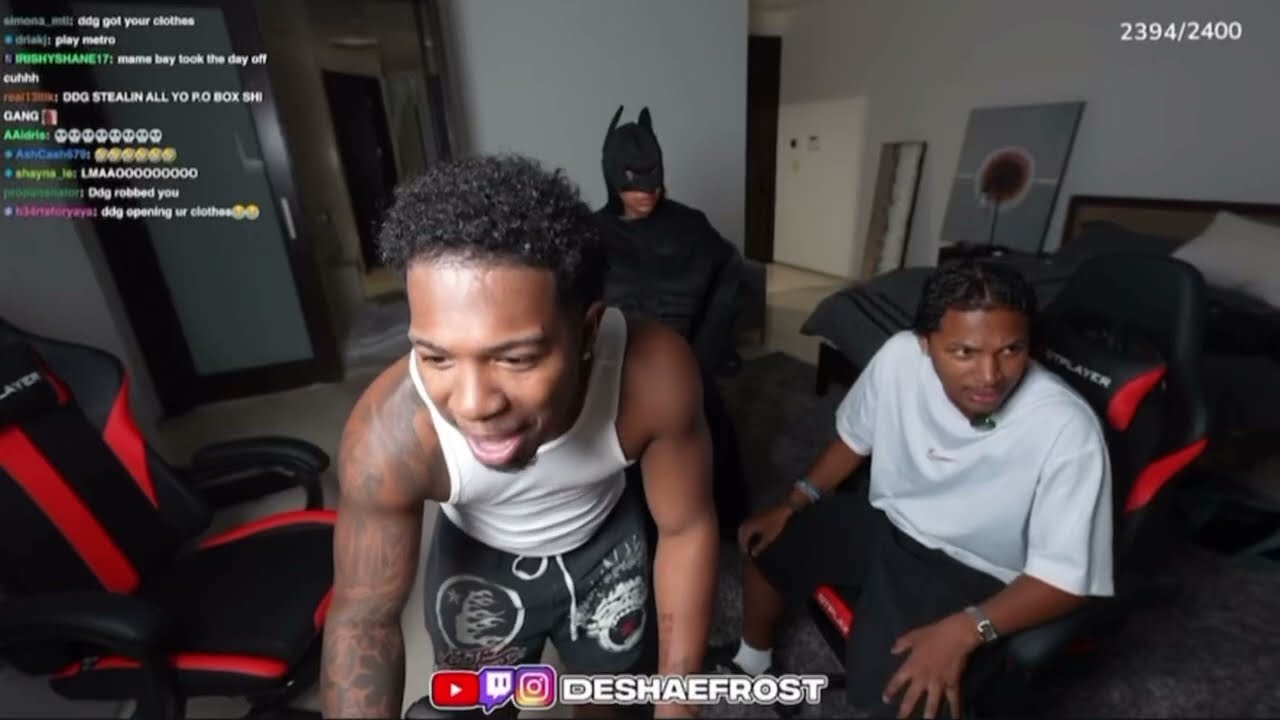 Brooklyn Frost Becomes BATMAN & Crashes Deshae Frost Stetup