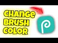 how to change brush color in photopea