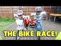 Crazy Garden Kids Bike Race Challenge!! | Twin Vs Twin