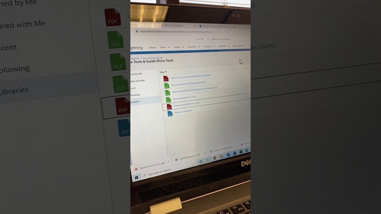 Stacy - Sales - utilizing desktop for frequently used files