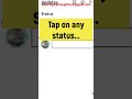 How To Like Whatsapp Status New Update #shorts #sharingmythoughts #howto #whatsappstatus