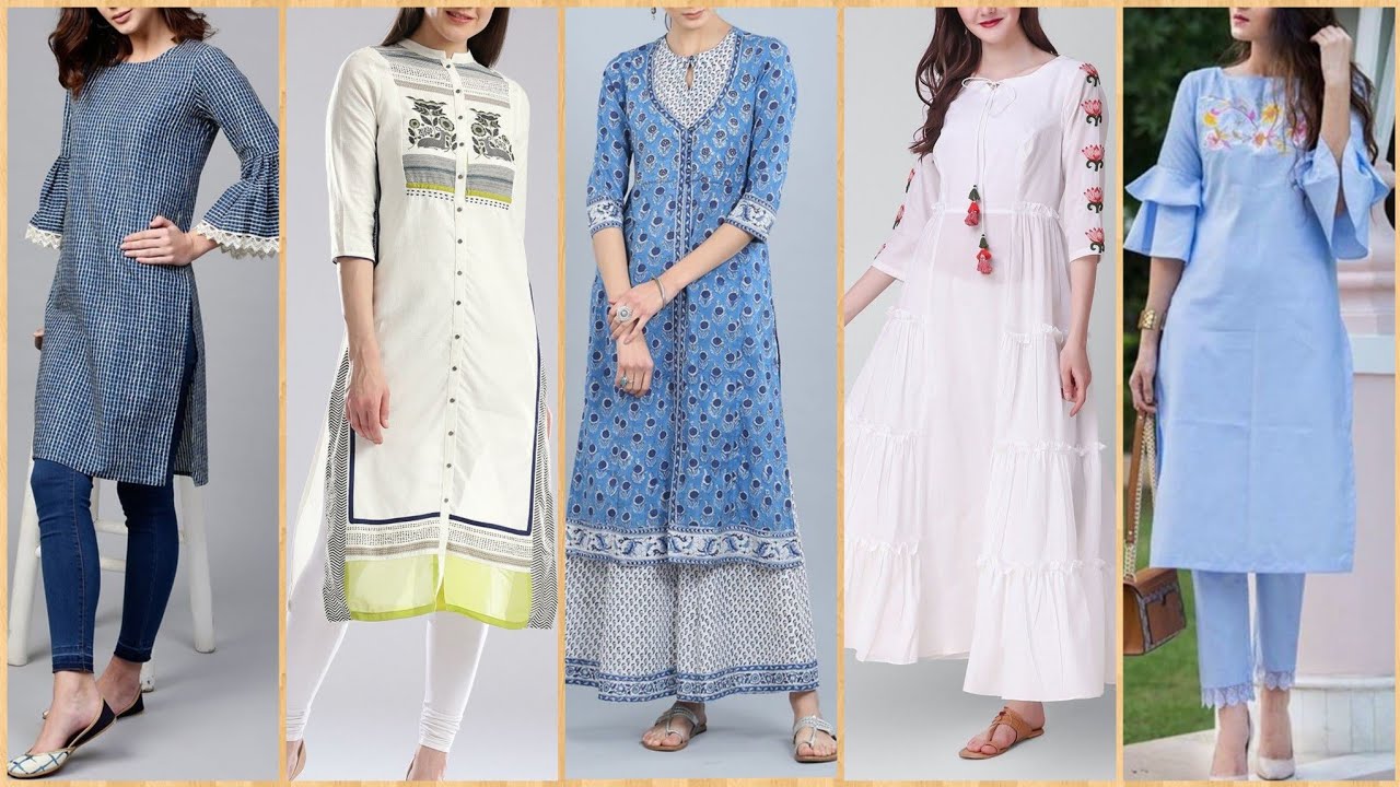 Simple & Beautiful Light weight Cotton Dress Collection For Girls 2019 ...
