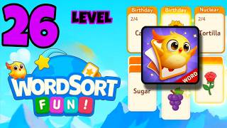 WORD SORT FUN level 26