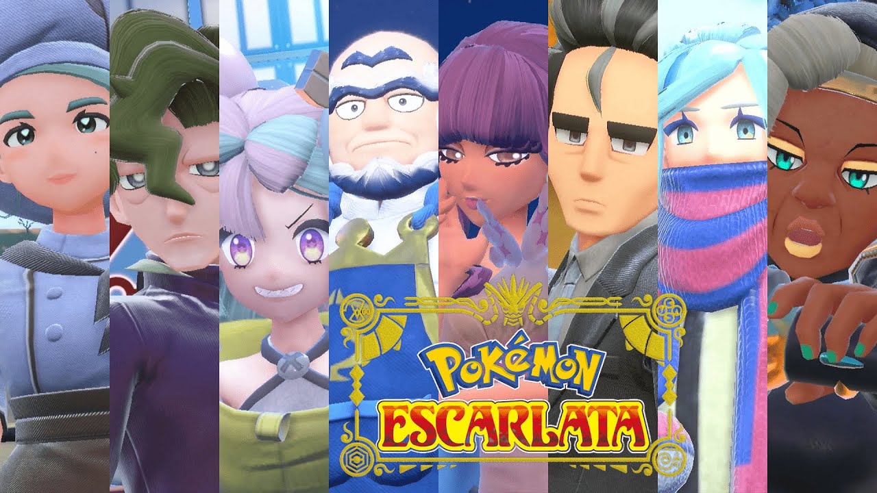 Todos los líderes de gimnasio de Pokémon Escarlata y Púrpura ordenados por  su dificultad - Nintenderos