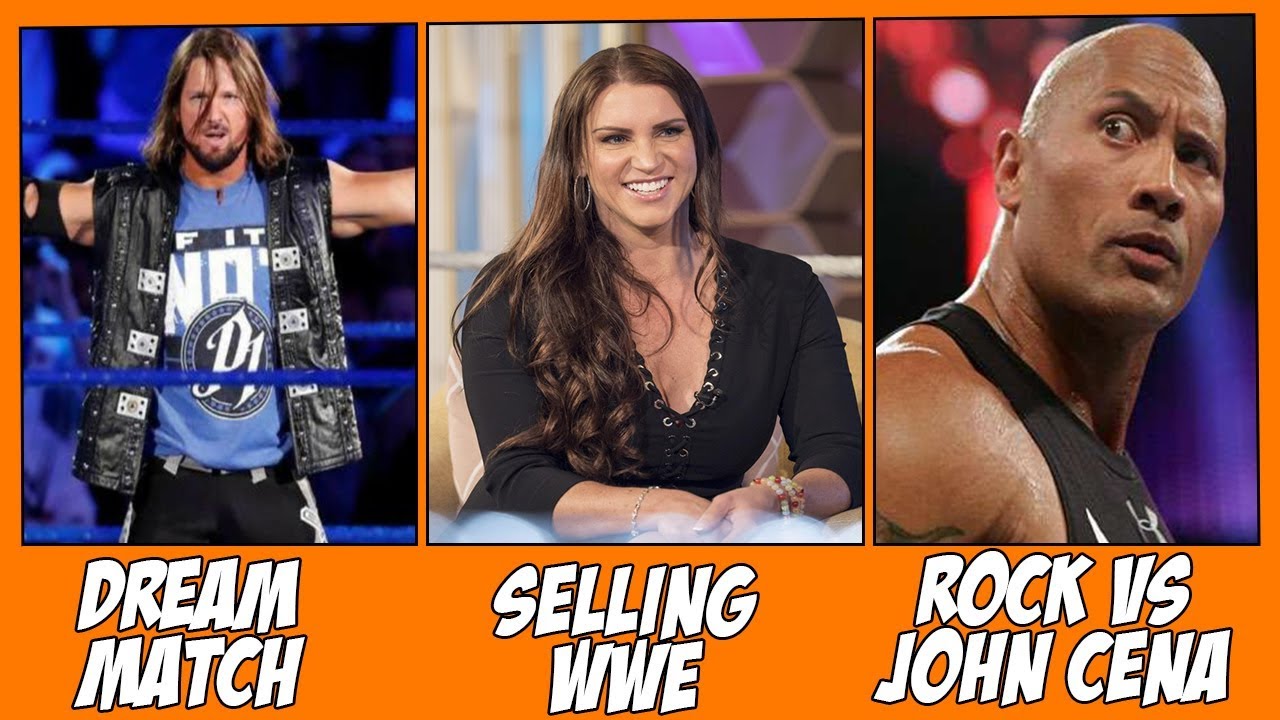 Steph  McMahon Selling Wwe! Rock Vs Cena AT WM35! AJ styles Dream Match!