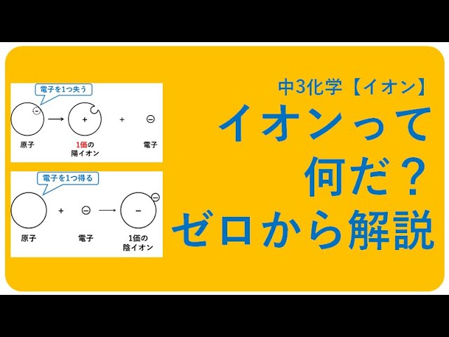 中3化学 イオンとは 中学理科 ポイントまとめと整理