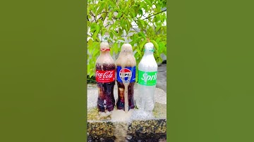 Reverse Mentos + Coke, Pepsi & Sprite Experiment! 🔄💥 (Unexpected Explosion Results!)