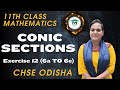CONIC SECTION | Exercise 12 (6a to 6e) | Class 11 Mathematics | CHSE Odisha | MatSci Odia