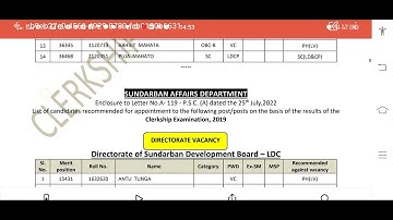 psc clerkship pH candidate result published| latest updates wbpsc clerkship