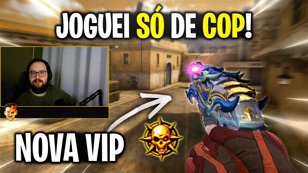 JOGUEI SÓ COM A NOVA COP VIP E ACABEI COM A PARTIDA! 😱 | CrossFire ...