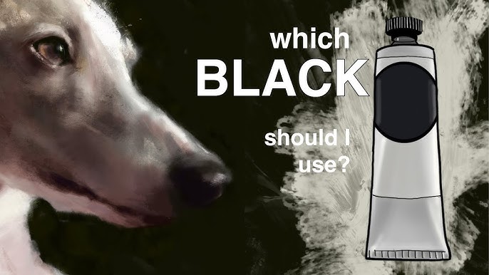 Black Acrylic Paints Compared 