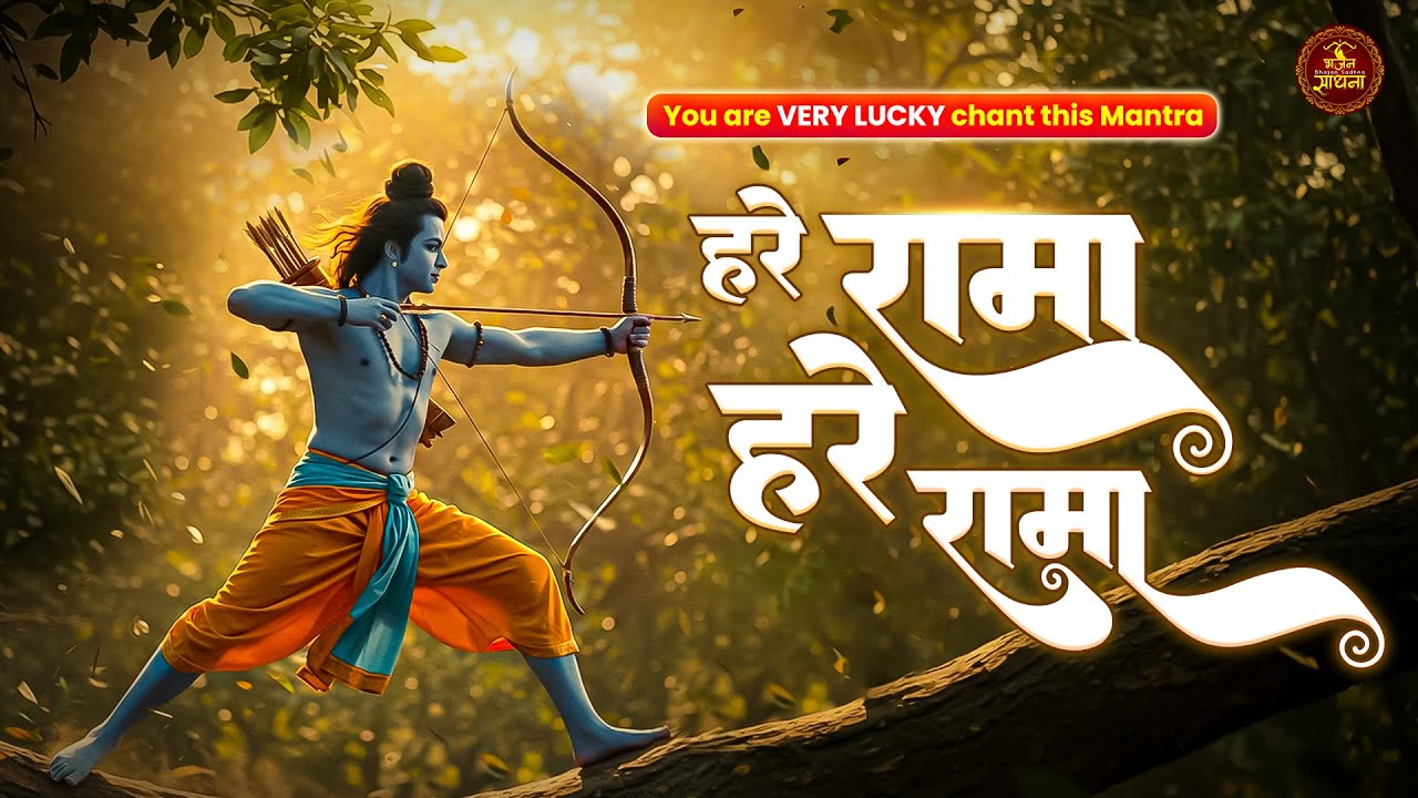 You are VERY LUCKY, chant this Mantra ~ Hare Rama Hare Rama ~ Shri Ram Powerful Mantra~Shri Ram Jaap