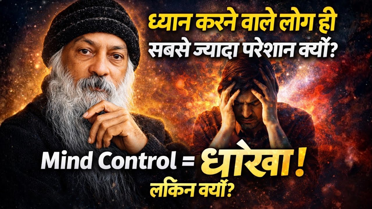 OSHO: ध्यान करने वाले लोग ही सबसे ज़्यादा परेशान क्यों हैं? | Mind Control का सबसे बड़ा झूठ