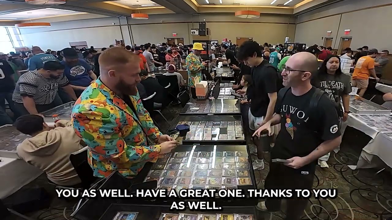 First ever vendor POV at the Tinley Park card show!!