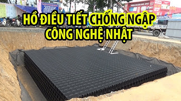 Cận cảnh hồ điều tiết chống ngập công nghệ Nhật đầu tiên ở Việt Nam