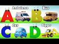 ABC Song Phonics, Transportation Song, ABC Song, Alphabet Educational Song A to Z for kids