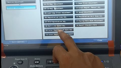 How to Perform Color Registration Auto Gamma Test Prints in Konica Minolta C 4070 4080 4065 3080