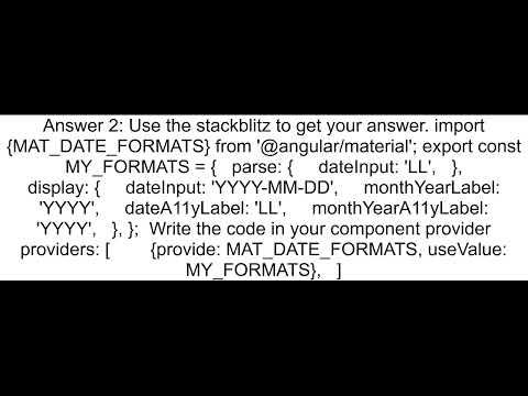 angular material date-time picker - format the input with date and 24 hour time