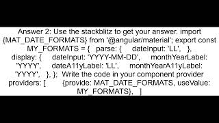 angular material date-time picker - format the input with date and 24 hour time