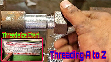 THREAD CUTTING OPERATION ON LATHE MACHINE #lathemachine #lathemachineoperation #amazing_tools_maker