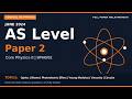 Edexcel AS Physics Paper 2 June 2024