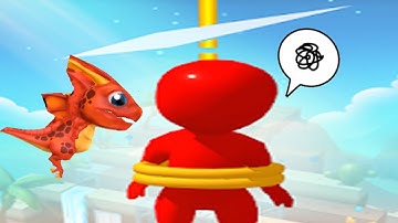 Rope Cut Rescue Hero - Gameplay Walkthrough 31-50 All Levels Solution (ios,Android)