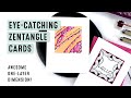 Eye-Catching Zentangle® Cards | One Layer Cards