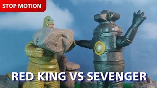 Download lagu Red King Vs Sevenger | Ultraman Stop Motion