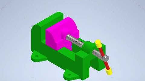 Bench Vise Inventor autodesk 2020