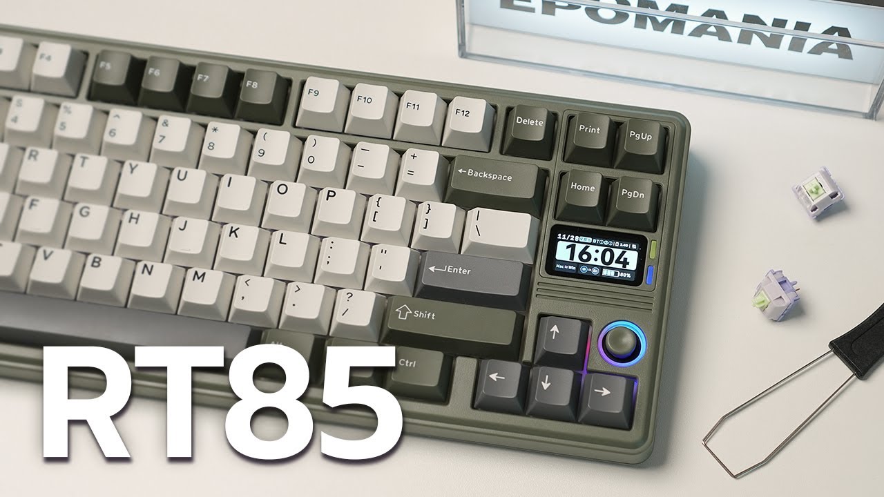 Rt85 Layout 조이스틱은 귀엽게 타건음은 꽉 차게 울린다. | EPOMAKER RT85 - YouTube