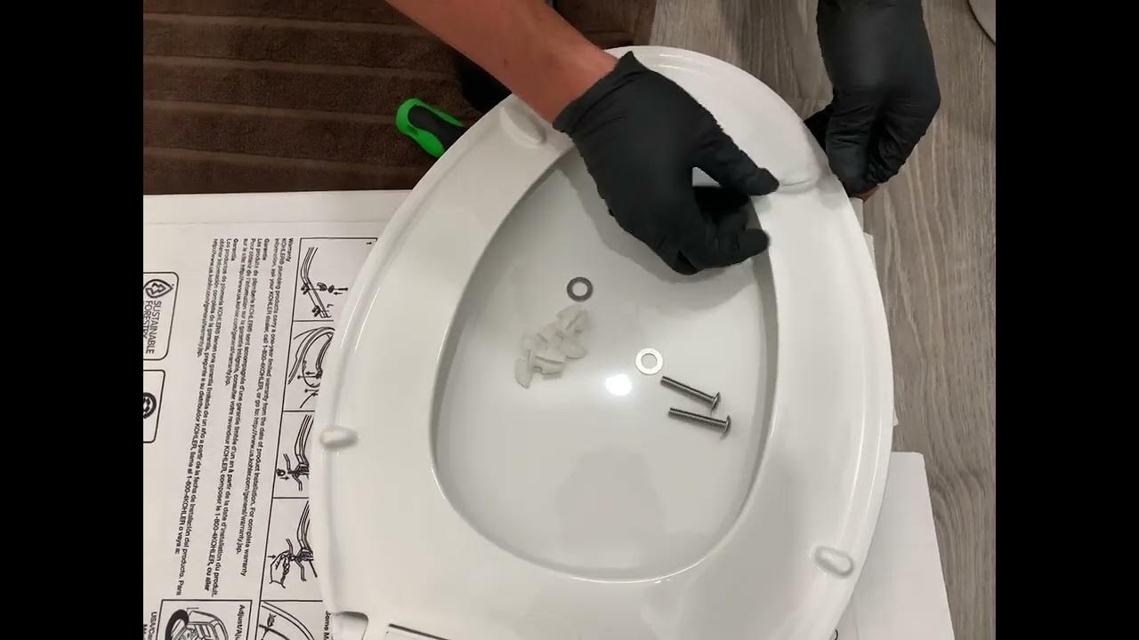 How to change a toilet seat with soft close YouTube