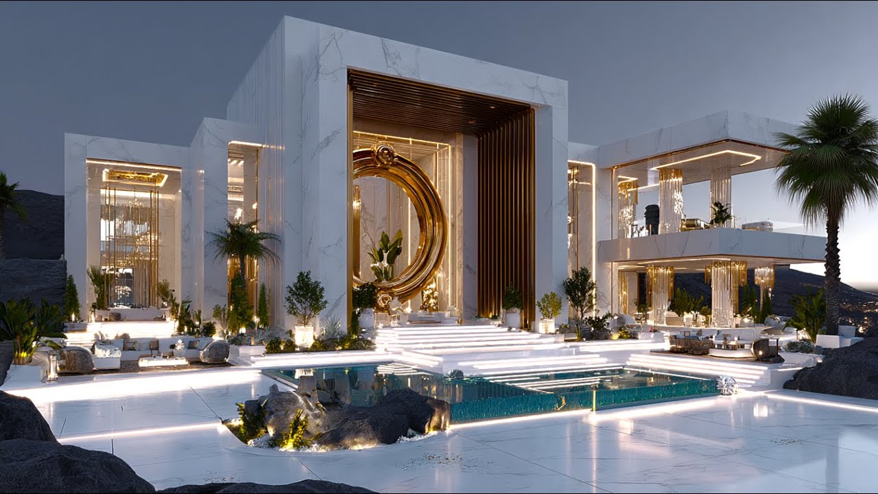 Futuristic Neoclassical Mansion – Looks Like a Modern Empire Built for Billionaires