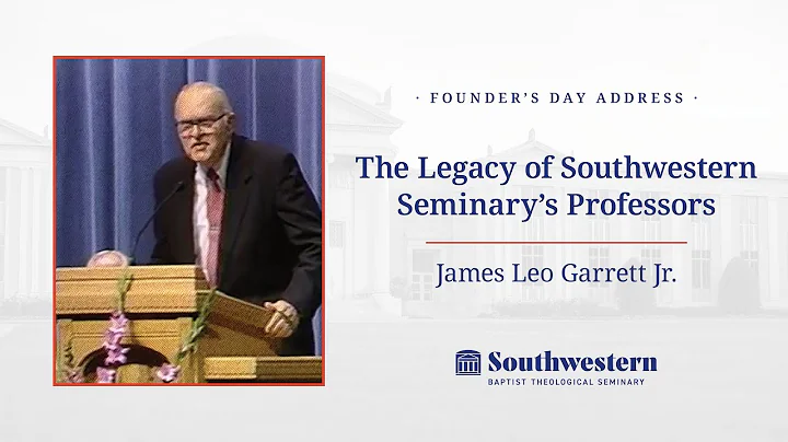 Founder's Day Address: James Leo Garrett, March 7,...