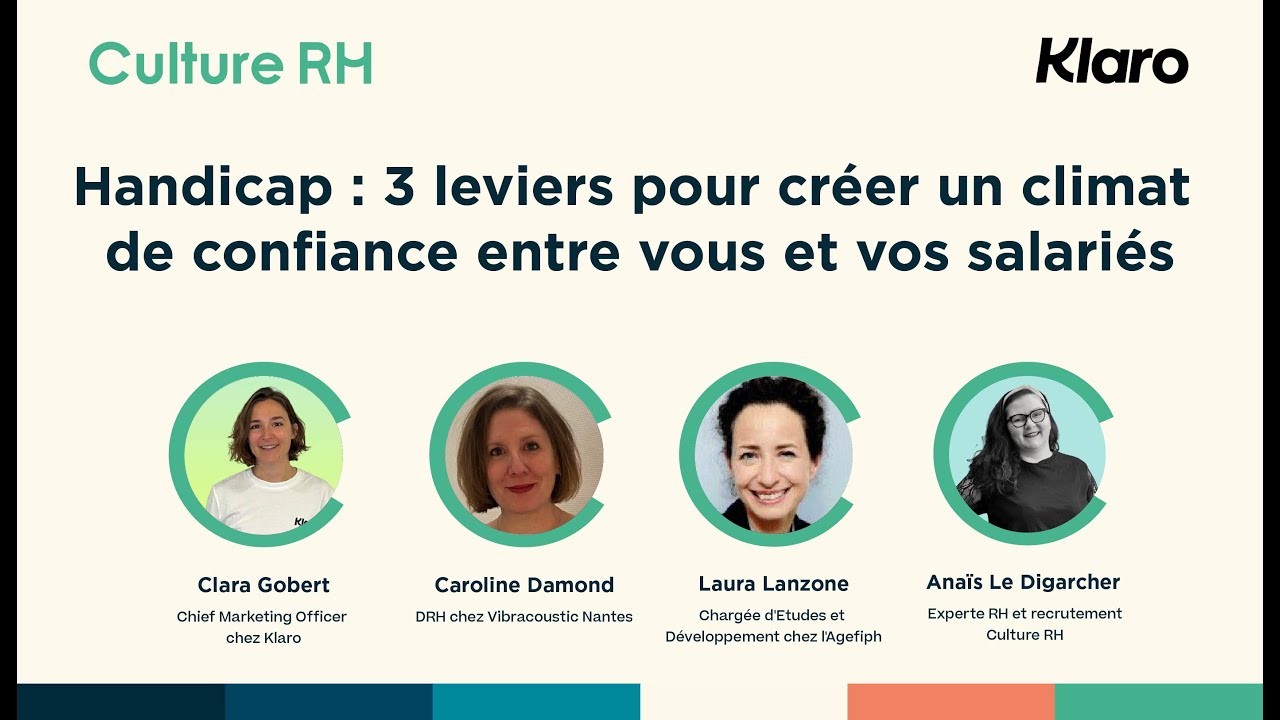 Handicap : 3 leviers pour créer un climat de confiance entre vous et vos salariés