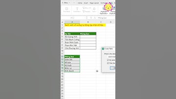 Mẹo tạo danh sách thả xuống tự động cập nhật trong Excel #shorts