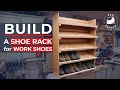 Build [a NOT SO FANCY] Shoe Rack for Work Shoes.